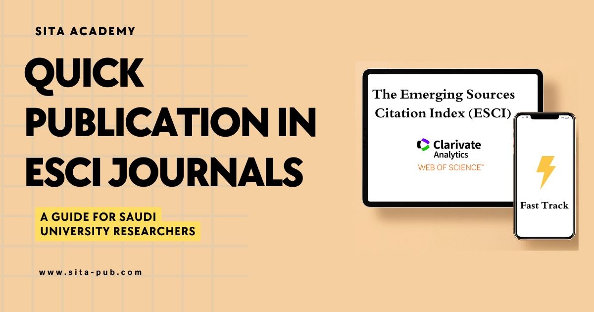 Quick Publication in ESCI Journals