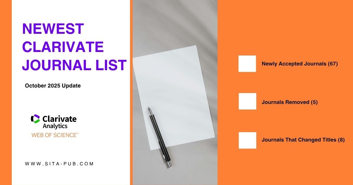 Newest Clarivate Journal List – October 2025 Update