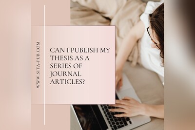Can I publish my thesis as a series of journal articles?