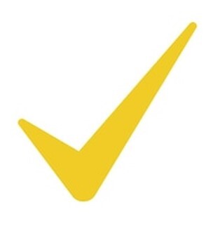 check mark yellow