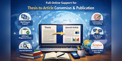 Full Online Support for Thesis-to-Article Conversion and Publication
