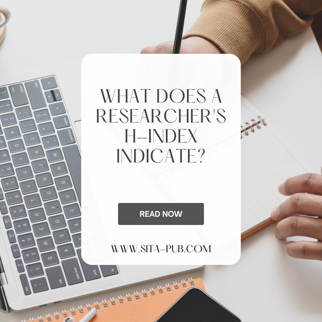 What does a researcher's h-index indicate?