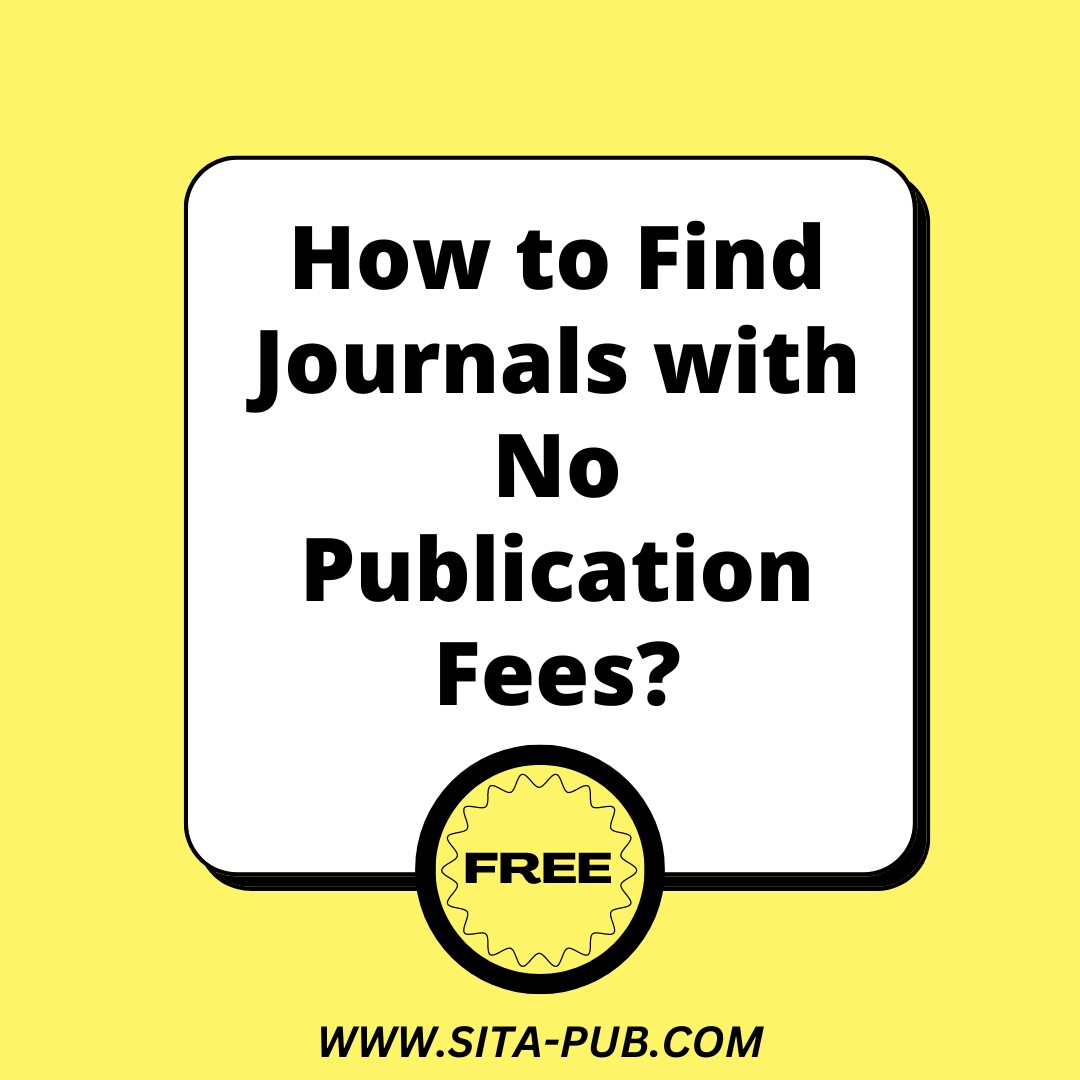 How to Find Journals with No Publication Fees