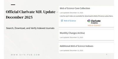 Official Clarivate MJL Update – December 2025: Search, Download, and Verify Indexed Journals