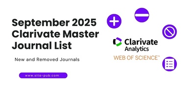 September 2025 Clarivate Master Journal List: New and Removed Journals