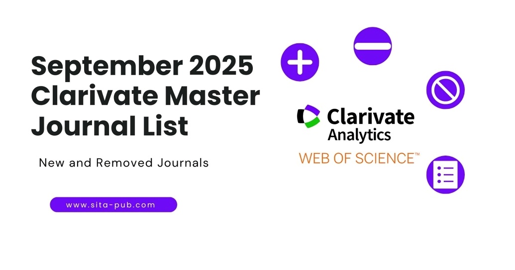 September 2025 Clarivate Master Journal List: New and Removed Journals