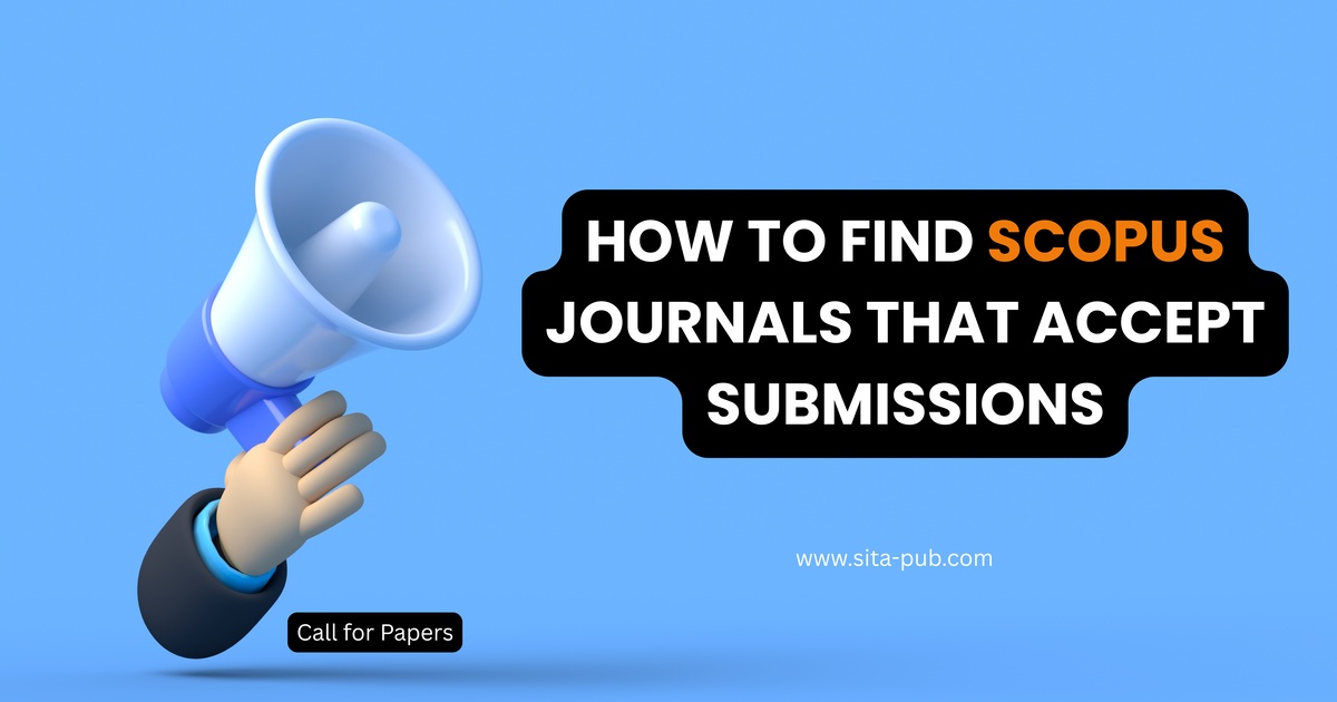 How to find Scopus journals that accept submissions