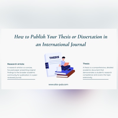 How to Publish Your Thesis or Dissertation in an International Journal