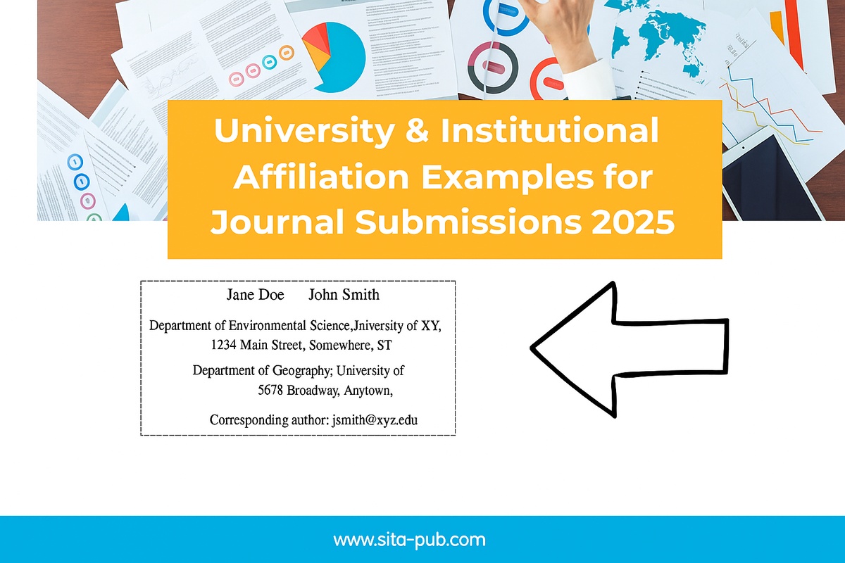 University & Institutional Affiliation Examples for Journal Submissions 2025