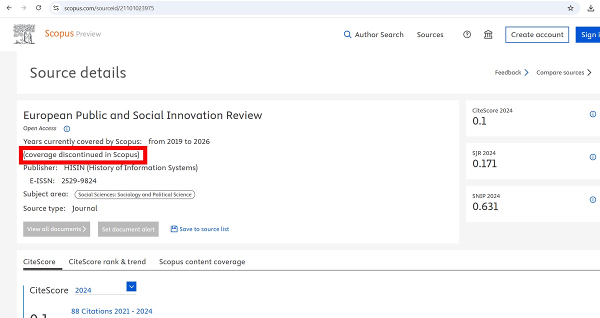 discontinued Journal
